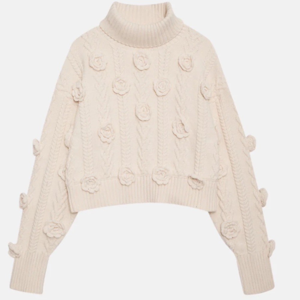 FOR LOVE & LEMONS MARTINA CROPPED SWEATER
